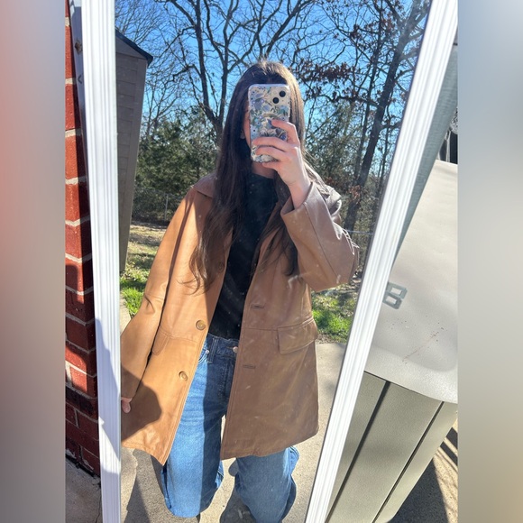 Nordstrom Jackets & Blazers - Centigrade Carmel Tan Faux Leather Blazer Coat Essential Classic Capsule Jacket✨
